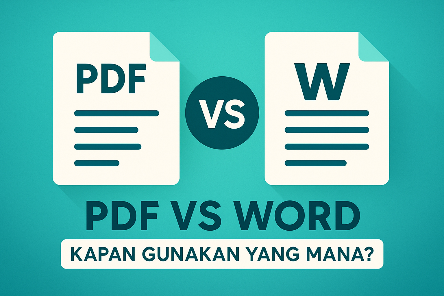 Perbedaan PDF dan Word: Kapan Harus Menggunakan yang Mana?